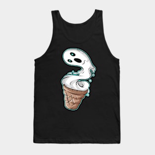 Soft Ice Waffle Ghost Cream Costume For Halloween Tank Top